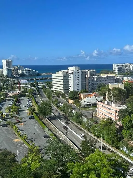 High Rise Ocean View 1Br W/Garage Parking Apartman San Juan